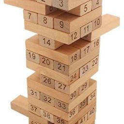 48Pcs Wooden Building Blocks Puzzle with 4pcs Dice, Wooden Stacking Game-image-55