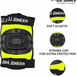 jj jonex Protective Set Skating and Cycling for Age 8 to 11 Years ( MYC) Skating Kit image 2