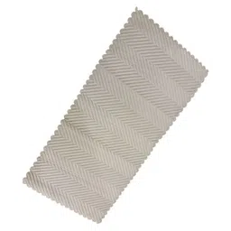 TANLOOMS Cream-Colored Textured Velvet Rectangular Table Runner image 3