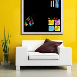 ArtzFolio White & Black Wooden Magnetic Board With Sticky Notes Wall Hanging Decor-picture-20