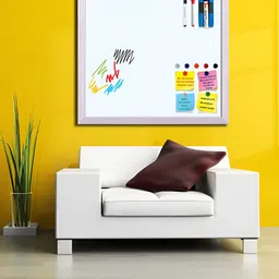 ArtzFolio White Family Ghost Printed Wooden Magnetic Board With Sticky Notes Wall Decor-image-11