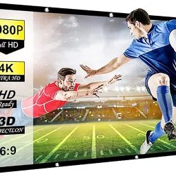 Savsol 65 inch Projector Screen,4K HD 16:9 Portable Video Projector Screen Foldable Anti-Crease Indoor Outdoor Projection Screen for Home, Office, Classroom (56.5" Inch (W) x 31.75" Inch (H)) Projector Screen (Width 144.78 cm x 81.28 cm Height) Projector Screen (Width 138 cm x 99 cm Height)-16