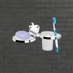 Wall Mounted Stainless Steel Toothbrush Holder with Soap Dish for Bathroom 10 inch 1 Bar Towel Rod-image-33