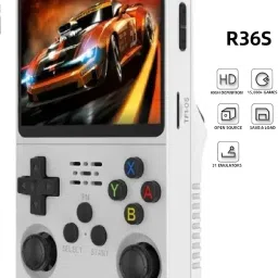 HG WORLD Retro Game R36s gaming console for Portable Style Pocket GameBox Handheld Gaming Consoles 3.5 IPS Screen Rechargeable Battery handheld console Hand video game 64 GB with 15000+Preinstall video game handheld, Best Gift All Ages Mario Game, GTA Vice City-8