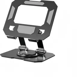 ULTRABYTES Adjustable 360 Rotating Aluminum Desktop Holder 360, Metal Stand Holder, Foldable, For iPad, Tablet, Mobile, E-Reader 4-13” Laptop Stand-image-16