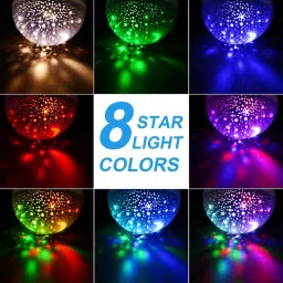 unzag Sky Star Master Rotating 360 Degree Moon Night Light Lamp Projector with Colors Table Lamp image 3