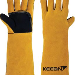 MIG/ARC/TIG Welding 16 Inch Gloves Heavy Duty Heat&Fire Resistant at 500°C Leather Safety Gloves-15
