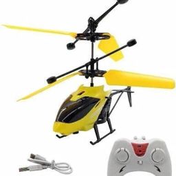 Kids Plastic Induction Type 2-in-1 Flying Helicopter with Remote19-image-69