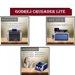 EXPERTS GADEGTS Godrej Crusader Lite:The Ultimate Cash Counting Machine with IR,MG,and UV Sensor Note Counting Machine image 4
