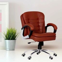 Premium Low back Executive chair with Adjustable height Leatherette Office Executive Chair-image-16
