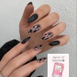 Artificial nail-black Black-image-42