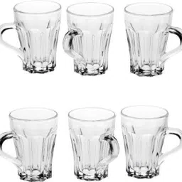 Pack of 6 Glass 170ML Premium Glass Tea and Coffee Cup Glass Mug, Transparent,Glass Cups Set-image-36