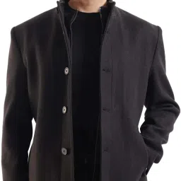 Polyester Blend Coat For Men-image-41