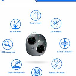 Nazomi Tech Back Camera Lens Glass Protector for Tecno Spark Go 1 image 2