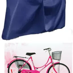 Cycle Cover Plain Blue For PEARL 50 cm Bicycle Cover Free Size-image-5