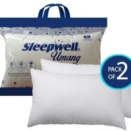 Microfibre Solid Sleeping Pillow Pack of 2-18