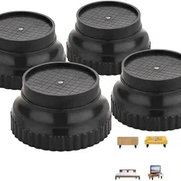 Plastic Bed Leg Stand for beds,Table,Fridge,coolar,Washing Machines (4Pc Set) Laundry Trolley-image-26