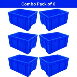 singhal Plastic Multipurpose Plastic Crates 40x30x22 CM Basket Crate for Vegetable, Fruit, Milk Storage Basket-picture-36