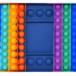 Dice Bubble Pop It Game – Rainbow Jumbo Sensory Toy Board-9