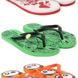 Footup 3 Pair Women's Flip Flop|Comfortable|Breathable|Fashionable|Lightweight Women Flip Flops-image-43