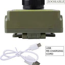 care 4 4 XPE+COB Modes Led Rechargeable 2in1 cob headlight head torch Torch image 5