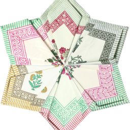 Blocks Of India HAND NAPKIN COLOR 1 ["Multicolor"] Handkerchief-image-67