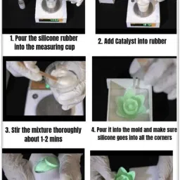 siloczest LSR2 Slow Liquid Silicone Rubber for Resin Art Craft,Clay Mold Making & POP(1kg) image 5