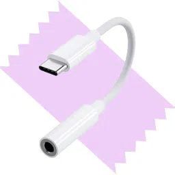 Niztech White Audio Jack Headphone Type C to 3.5 mm Converter Adapter, Connector Phone Converter-18