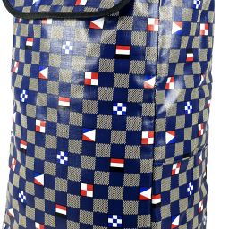 Shopping Trolley Bag (Blue Chess) Luggage Trolley-image-6