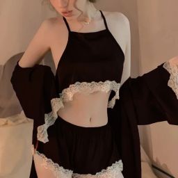 Pack of 3 Women Nighty with Robe-image-26