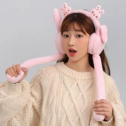 Cute jumping rabbit ear muffs for women girls with chu chu sound( 7 years&above) Ear Muff-image-65