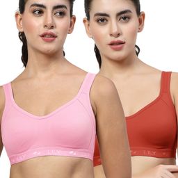 lily Pack of 2 Women Sports Non Padded Bra-picture-0