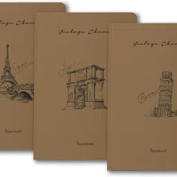 Vintage Series - Brown Kraft with City theme A5 Diary Unruled 176 Pages-25
