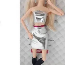 Fashion Charm Made to Move Doll With Movable Moving joints (Head, shoulders, Elbows, Hands, Thighs And Knees)silver-image-15