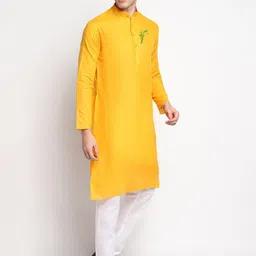 DEVOILER Ethnic Motifs Printed Regular Kurta With Pyjamas image 3