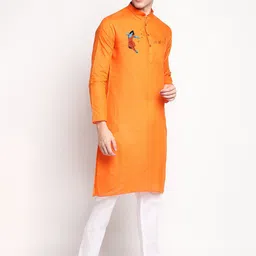 DEVOILER Ethnic Motifs Printed Kurta with Pyjamas image 3