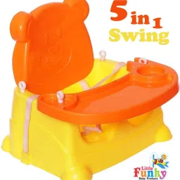 5 in 1 Baby Booster Seat/Swing Multipurpose Kids Feeding High Chair Swings-1