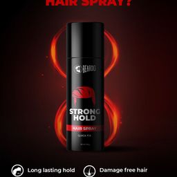 BEARDO Set of 2 Strong Hold Quick Fix Hair Spray - 192 ml /135 g each image 3