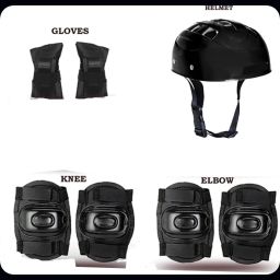 Skating Protection Kit - Helmet + Elbow + Knee + Hand Guard Skating Kit_pri Skating Kit-image-91