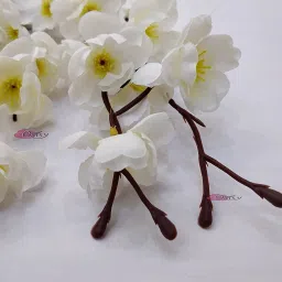 zoanto White Orchids Artificial Flower image 2
