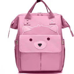 Diaper Bags for Mom and Dad, Multi-Function Waterproof and Large, Bear Pink Backpack-image-24