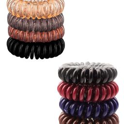 OOMPH Women Black & Red Set of 8 Ponytail Holders-image-79