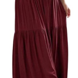 Women Solid Regular Maroon With Attached Dupatta Skirt-image-48
