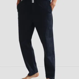 Men Solid Blue Track Pants-picture-34
