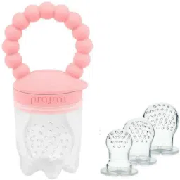 Silicone Fruit Feeder with different size Mesh Bags for 4+ monts Baby - Silicone-image-11