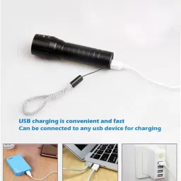dyzo Mini Pocket Zoom Torch - Metal Body, Portable & Durable Flashlight Torch image 2