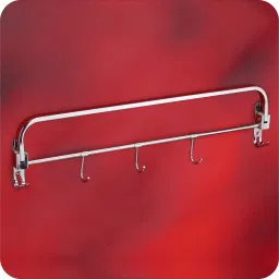 Folding Towel Racks with Hook Wall mountable Hangers Cloth Stand for Bathroom 24 inch 1 Bar Towel Rod-image-77