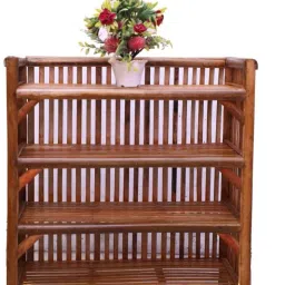 NC6 Solid Wood Open Book Shelf-14