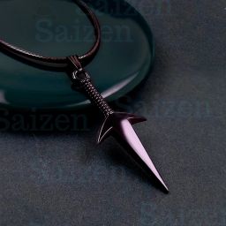 Anime Naruto Necklace Metal Unisex Pendant Necklaces For Boys Men and Women Black Silver Stainless Steel, Leather Pendant-31
