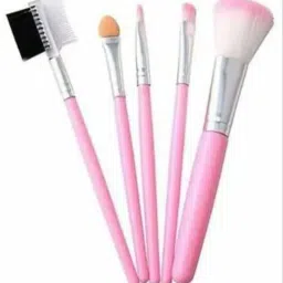 Mini 5 Pink Makeup Brushes Set for Makeup-image-3